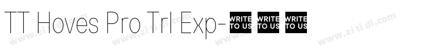 TT Hoves Pro Trl Exp字体转换 TT Hoves Pro Trl Exp字体转换